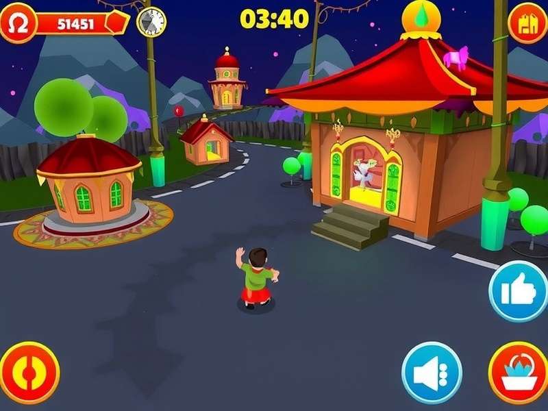 Festive Puja Pursuit Game Screenshot